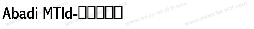 Abadi MTld字体转换